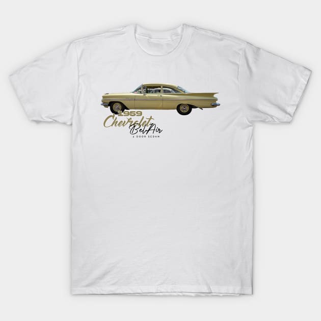 1959 Chevrolet Bel Air 2 Door Sedan T-Shirt by Gestalt Imagery